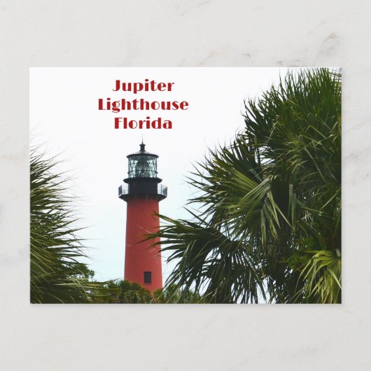 Jupiter Lighthouse Florida Fotografisch Briefkaart (Voorkant)
