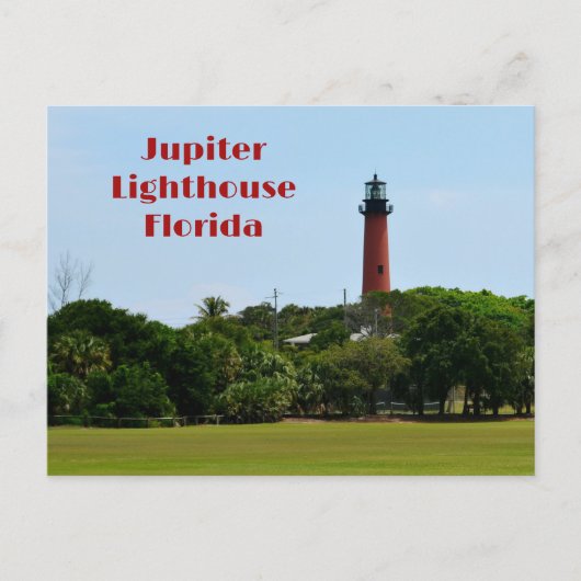 Jupiter Lighthouse Florida Fotografisch Briefkaart (Voorkant)