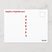 Jupiter Lighthouse Florida Fotografisch Briefkaart (Achterkant)