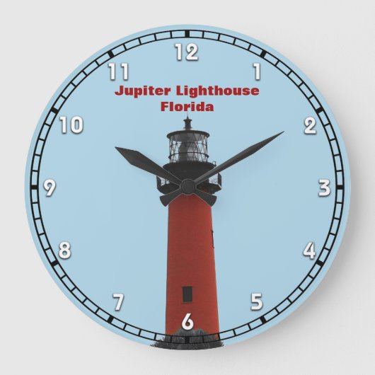 Jupiter Lighthouse Florida Fotografisch Grote Klok (Voorkant)