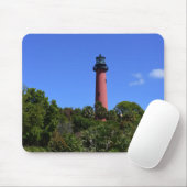 Jupiter Lighthouse in Jupiter Florida gemaakt als Muismat (Met muis)