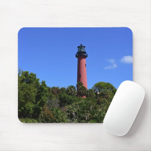 Jupiter Lighthouse in Jupiter Florida gemaakt als Muismat (Met muis)