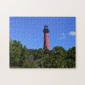 Jupiter Lighthouse in Jupiter Florida gemaakt tot Legpuzzel (Horizontaal)