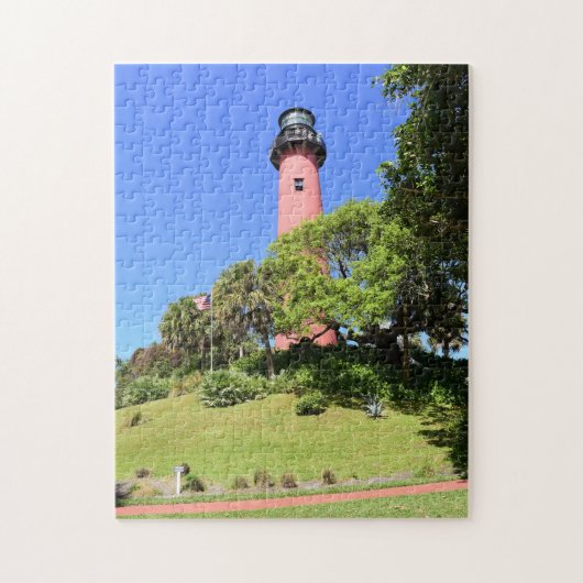 Jupiter Lighthouse op een Legpuzzel (Verticaal)