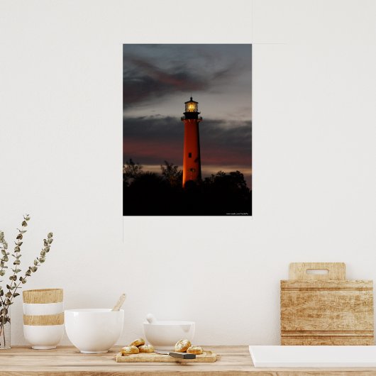 Jupiter Lighthouse Poster (Keuken)