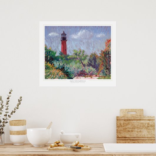 Jupiter Lighthouse print (Keuken)