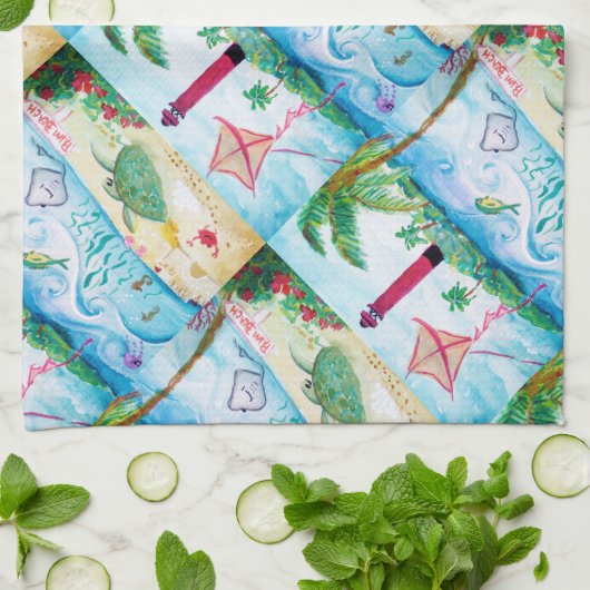 Jupiter Lighthouse Theedoek (Gevouwen)