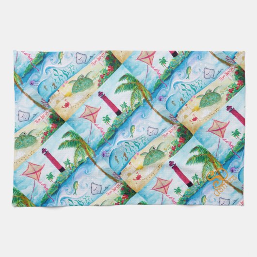 Jupiter Lighthouse Theedoek (Horizontaal)