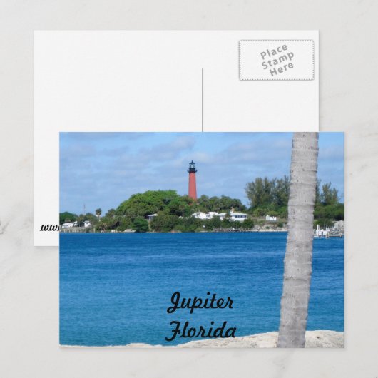 Jupiter Lighthouse van DuBois Park Briefkaart (Voorkant / Achterkant)