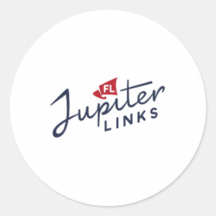 Jupiter Links Golf Club Tgl Logo Officieel Gelicen Ronde Sticker