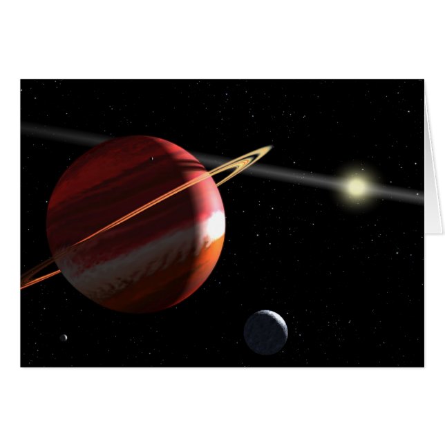 Jupiter-massaplaneet rond de nabijgelegen ster Eps (Voorkant Horizontaal)