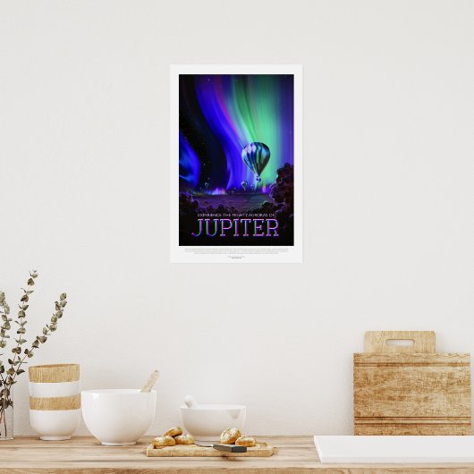  Jupiter Mighty Auroras-ballonvaarder Poster (Keuken)