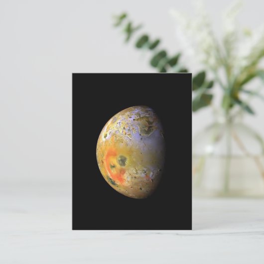 Jupiter moon Lo NASA Briefkaart (Staand voorkant)