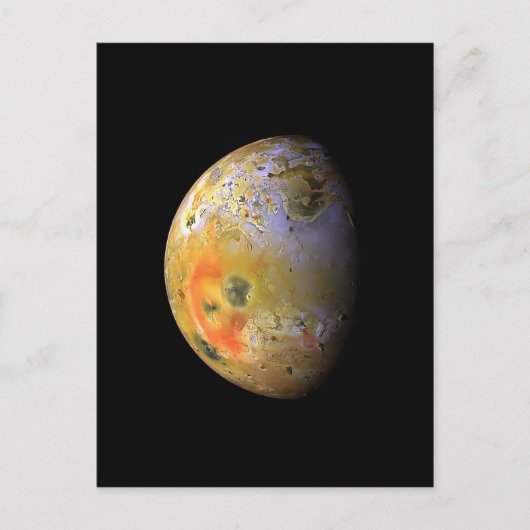 Jupiter moon Lo NASA Briefkaart (Voorkant)