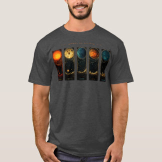 Jupiter Moons Ruimteonderzoek Kosmos Planet Art T-shirt