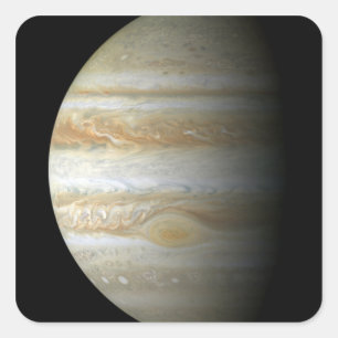 Jupiter mosiac vierkante sticker