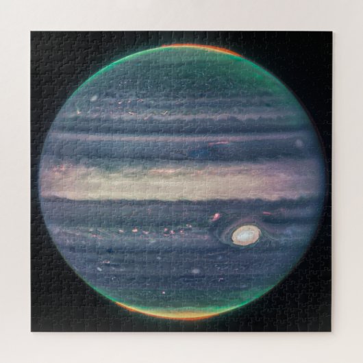 Jupiter Neon Glows | NIRCam | JWST Legpuzzel (Horizontaal)