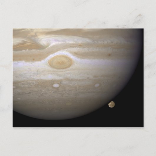 Jupiter occults Ganymede Briefkaart (Voorkant)