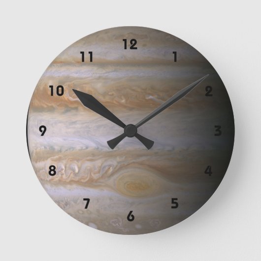 Jupiter planeet astronomie nebula ruimte sterrenst ronde klok (Voorkant)