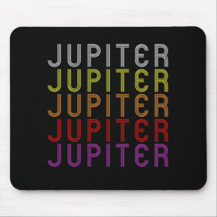 Jupiter Planeet Retro Vintage Astronomie T-Shirt Muismat