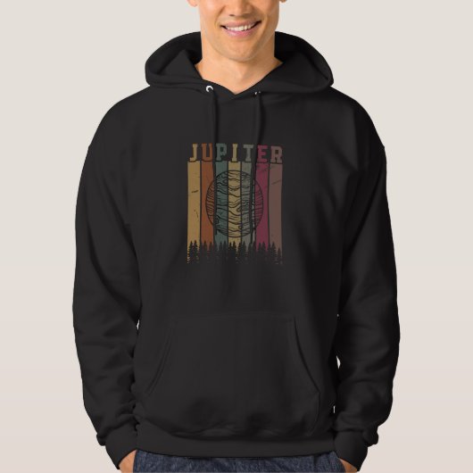 Jupiter Planeet Ruimte Zonnestelsel Astrologie Hoodie (Voorkant)