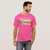 Jupiter Planeet Zonnestelsel Ruimteastronomie T-shirt (Voorkant volledig)