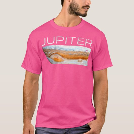 Jupiter Planeet Zonnestelsel Ruimteastronomie T-shirt (Voorkant)