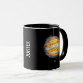 Jupiter Planet Artwork – Kosmische ruimte Illustra Mok (Voorkant rechts)