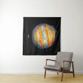 Jupiter Planet Artwork – Kosmische ruimte Illustra Wandkleed (In Situ (horizontaal))