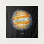 Jupiter Planet Artwork – Kosmische ruimte Illustra Wandkleed (Voorkant)