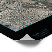 Jupiter, poster van de landkaart van Florida (Hoek)