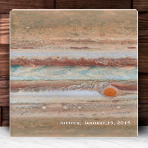 Jupiter Red Spot Close-up foto Glazen Onderzetter