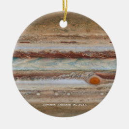 Jupiter Red Spot Close-up Fotograaf Kerstmis Keramisch Ornament