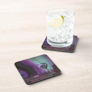 Jupiter Reis per heteluchtballon Bighty Auroras Bier Onderzetter