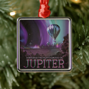 Jupiter Reis per heteluchtballon Bighty Auroras Metalen Ornament