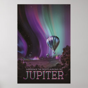 Jupiter Reis per heteluchtballon Bighty Auroras Poster