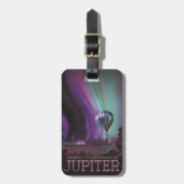 Jupiter Reizen door Hete Luchtballon Bighty Aurora Bagagelabel (Voorkant verticaal)