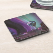 Jupiter Reizen door Hete Luchtballon Bighty Aurora Bier Onderzetter (Linkerzijde)