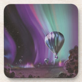 Jupiter Reizen door Hete Luchtballon Bighty Aurora Bier Onderzetter (Voorkant)