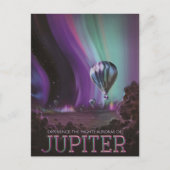 Jupiter Reizen door Hete Luchtballon Bighty Aurora Briefkaart (Voorkant)