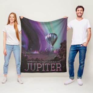 Jupiter Reizen door Hete Luchtballon Bighty Aurora Fleece Deken