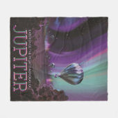 Jupiter Reizen door Hete Luchtballon Bighty Aurora Fleece Deken (Voorkant (Horizontaal))