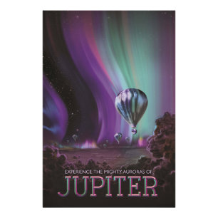 Jupiter Reizen door Hete Luchtballon Bighty Aurora Foto Afdruk