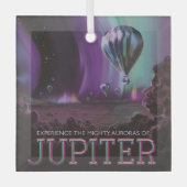 Jupiter Reizen door Hete Luchtballon Bighty Aurora Glas Ornament (Voorkant)