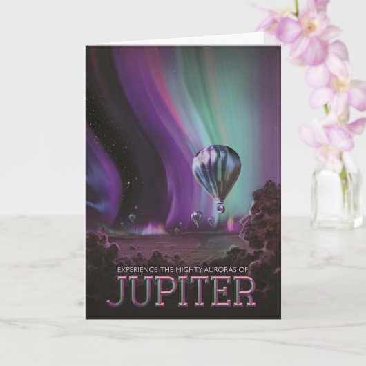 Jupiter Reizen door Hete Luchtballon Bighty Aurora Kaart (Orchidee)