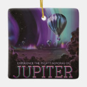 Jupiter Reizen door Hete Luchtballon Bighty Aurora Keramisch Ornament (Voorkant)