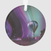 Jupiter Reizen door Hete Luchtballon Bighty Aurora Ornament (achterkant)