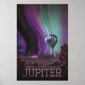 Jupiter Reizen door Hete Luchtballon Bighty Aurora Poster (Voorkant)