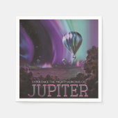 Jupiter Reizen door Hete Luchtballon Bighty Aurora Servet (Voorkant)