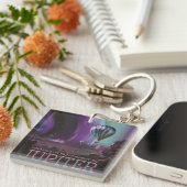 Jupiter Reizen door Hete Luchtballon Bighty Aurora Sleutelhanger (Voorkant Rechts)